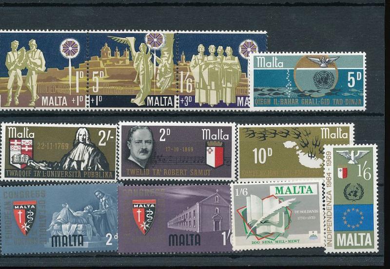 MALTA QE Christmas Expo Religion MNH 45+Stamps AG3115s