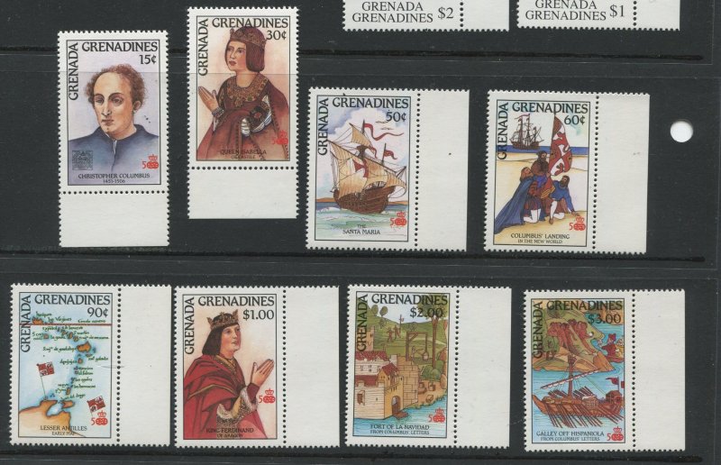 STAMP STATION PERTH Grenada Gren.#867-874 Discovery of America Issue MNH CV$9.00