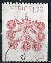 Sweden; 1979: Sc. # 1305: O/Used Single Stamp