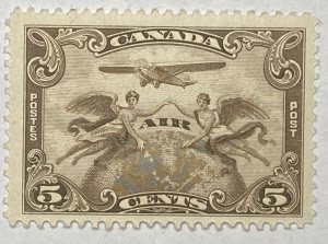 CANADA 1928 #C1 Two Winged Figures Air Mail - MNH (small line on gum)