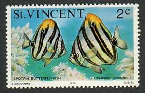 St. Vincent; Scott 408; 1975; Unused; NH; Fish