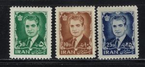 Iran 1209-11 Hinged 1962 partial set