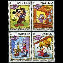 ANGUILLA 1983 - Scott# 550-3 Disney 4-10c NH