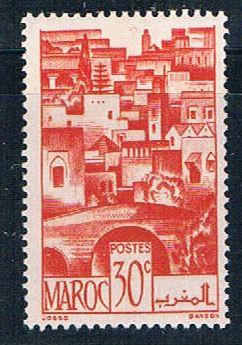 French Morocco 222 MLH The Terraces 1947 (F0137)+