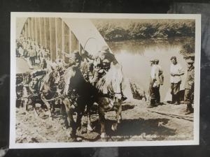 1941 Lublin Poland GG Germany Soldiers on Horses RPPC Postcard cover to Hamburg