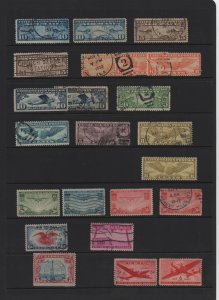 US AIRMAIL, MINT & USED, SOUND STAMPS, CAT. $16+