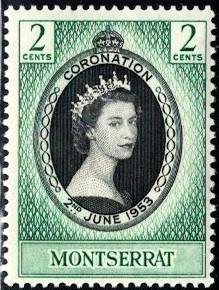 Coronation Issue 1953, Montserrat stamp SC#127 Mint