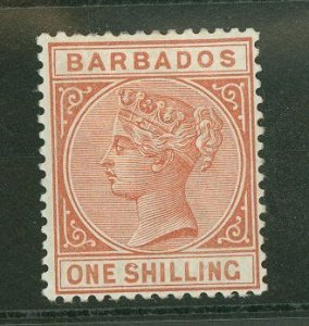 Barbados #67 Unused Single