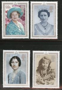 Great Britain Scott 1327-30 MNH** 1990 Queens B-Day set