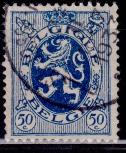 Belgium, 1929-32, Heraldic Lion, 50c, sc#207, used