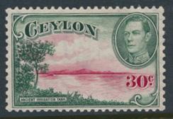 Ceylon SG 393 Mint light hinge & gum disturbance  SC# 285   see details