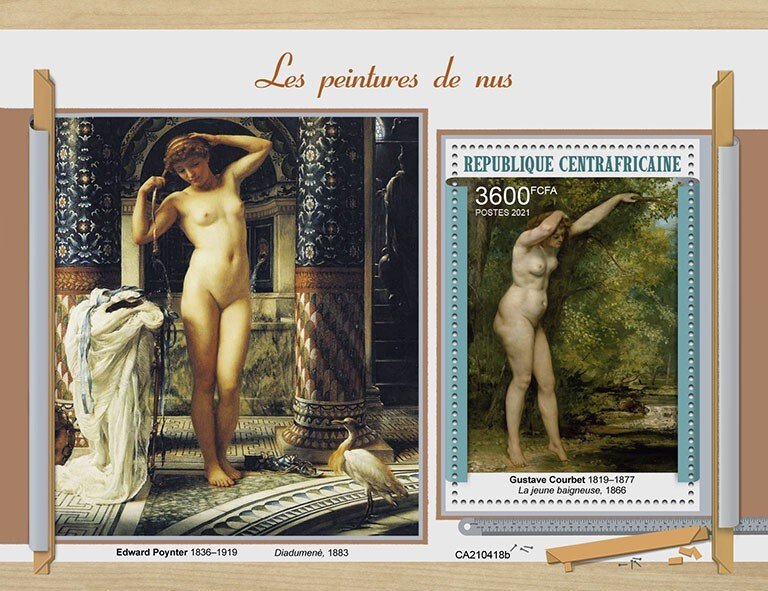 C A R - 2021 - Nude Paintings - Perf Souv Sheet - Mint Never Hinged