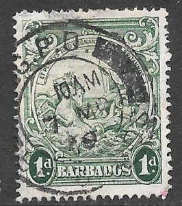 Barbados 194A: 1d Seal of the Colony, used, F-VF