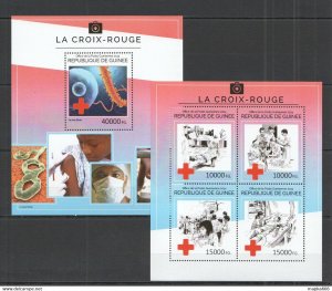 2014 Guinea Red Cross Science La Croix-Rouge Virus Ebola Kb+Bl ** Stamps St750