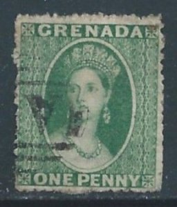 Grenada #3 Used 1p Queen Victoria - Wmk. 5
