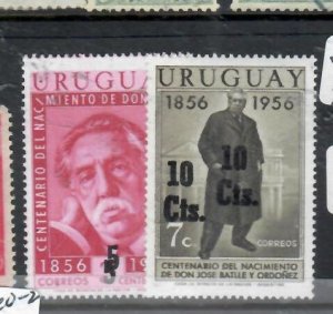 URUGUAY SC 626-627 DOUBLE OVERPRINTS  MNH   P0303H