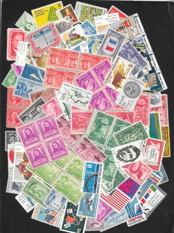 UNITED STATES Postage Lot Face Value=$87+