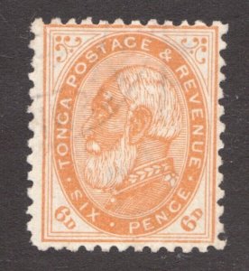 1892 Tonga Sc# 4 - Six Pence, King George I - MH Cv$45