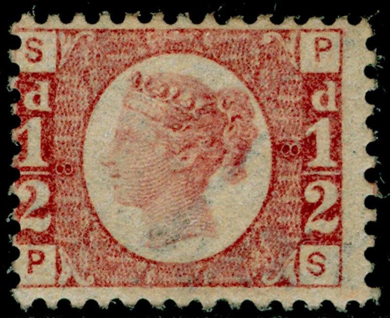 SG48, ½d rose-red plate 8, NH MINT. Cat £600+. PS