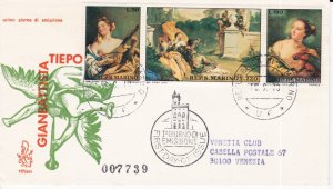 San Marino # 735a, Paintings by Tiepolo, First Day Cover,