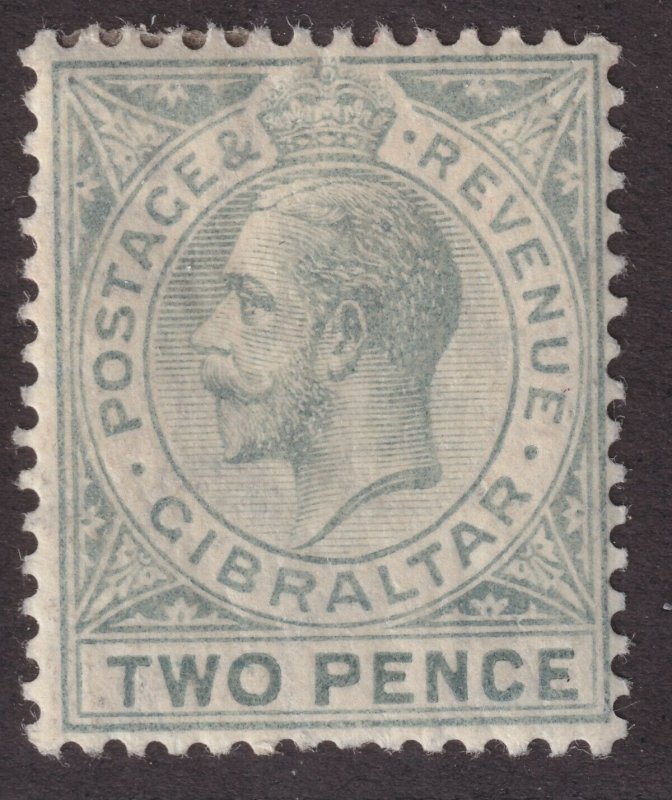 Gibraltar Sc# 68 KGV 1912 MLMH 2 pence WMK 3 CV $21.00