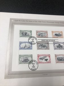 US FDC 3209 Re-Issue Of 1898 Trans-Mississippi Souvenir Pane First Day Of Issue