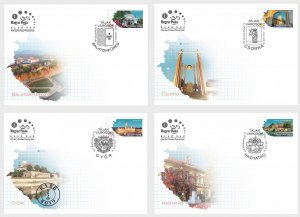 Hungary 2021 FDC Stamps Hungarian Towns Architecture Uprising of 1956 Monument