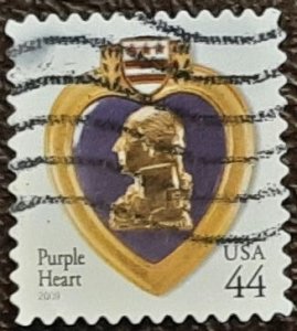 US Scott # 4390; used 44c Purple Heart from 2009; VF centering