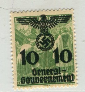 GERMANY; POLISH OCC. 1940 General Govt. surcharged issue Mint 10g. value