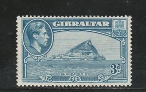 GIBRALTAR 1938 KGVI EUROPA POINT 3D PERF 14 