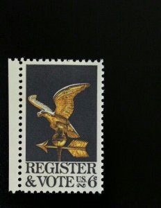 1968 6c Register & Vote, Eagle Scott 1344 Mint F/VF NH