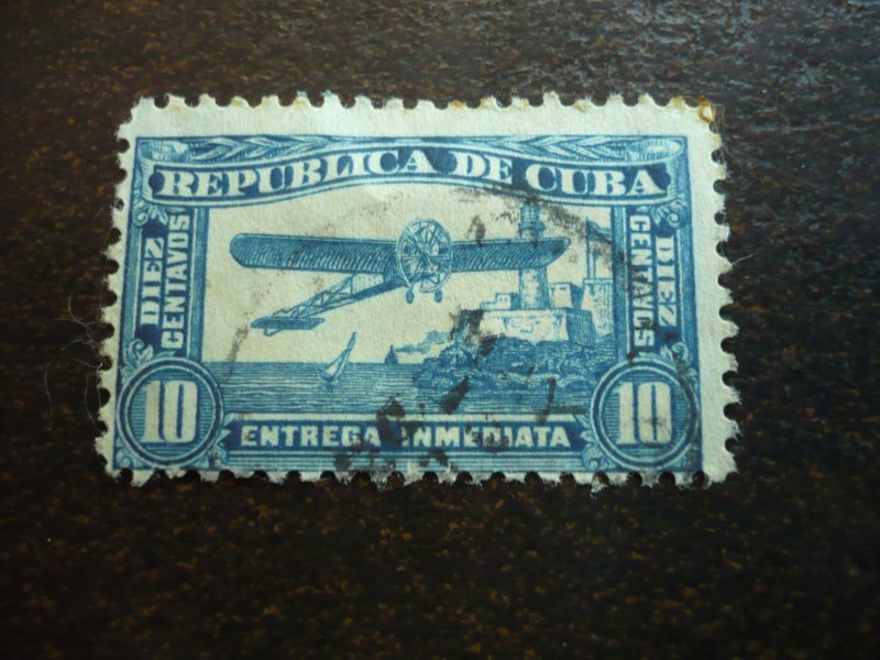 Stamps - Cuba - Scott# E6 - Used Single Special Delivery Stamp