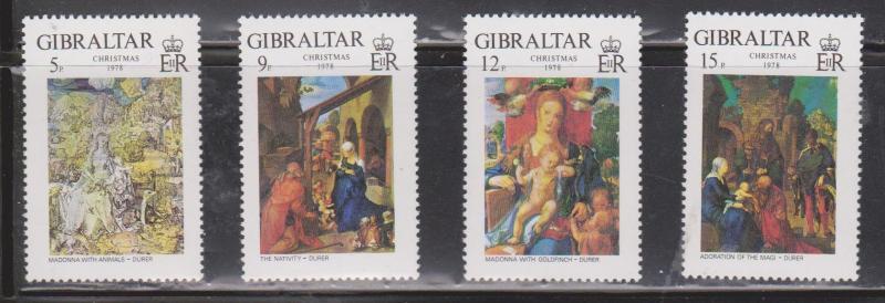 GIBRALTAR Scott # 374-7 MNH- Christmas Issue 1978