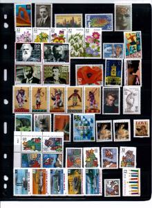 1996 MINT NH COMPLETET COMMEMORATIVE YEAR SET OF 64 STAMPS