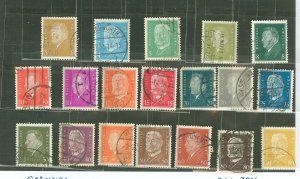 Germany #366-384 Used Single (Complete Set)