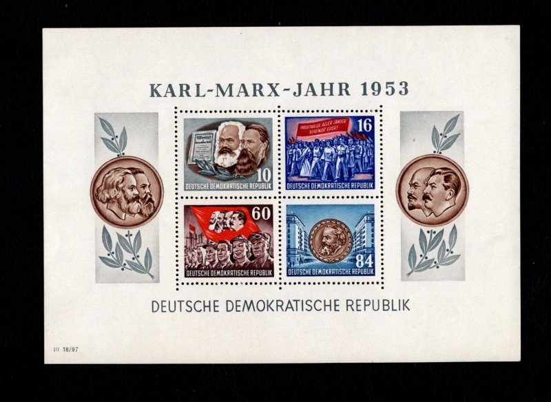 German Democratic Republic DDR MNH perf. issue of 1953 Souvenir Sheet Sc# 146a