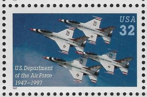 US Aviation 1997 Air Force,Warplanes Thunderbirds Squadron,Scott # 3167,VF MNH** 