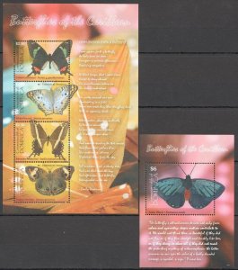 Pk284 2009 Dominica Butterflies Fauna Insects Kb+Bl Mnh