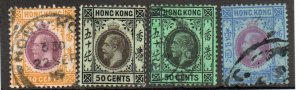 Hong Kong 118-119, 119a, 120 Used