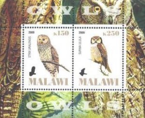 Malawi 2009 - Animals Fauna Birds Owls Bird Owl Animal Nature Stamps MNH (1)