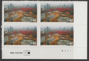 U.S.  Scott# C138 2001 Acadia National Park Issue VF/XF MNH Plate Block #B1111