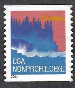 United States #3875 Nonprofit Org (5¢) Sea Coast. SA coil. 2004 date. Used.