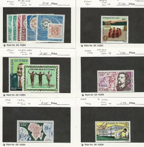 Chad Postage Stamp, #C74-C83, C134, C142 Mint NH & LH, 1971-72, JFZ