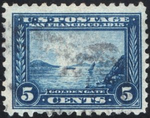 SC#403 5¢ Panama-Pacific Exposition (1915) Used
