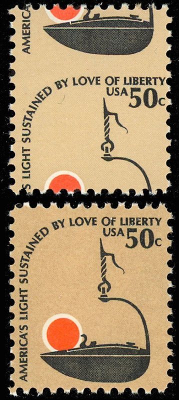 1608, Mint VF NH - Nice Misperforated Error With Normal ** Stuart Katz
