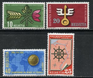 Switzerland #  347-50, Mint Hinge.