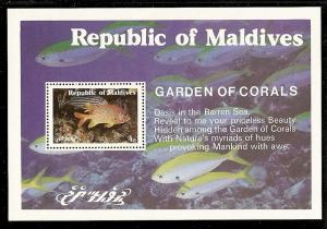 Maldive Isls. 900 Mint OG 1980 Ridley Turtle Sheet