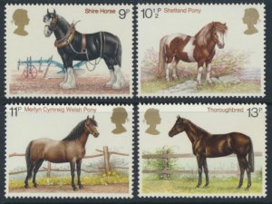 GB SC# 839-842   SG 1063-1066  MNH Horses  1979