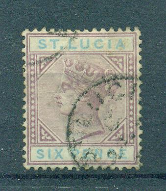 St. Lucia sc# 35a used cat value $29.00