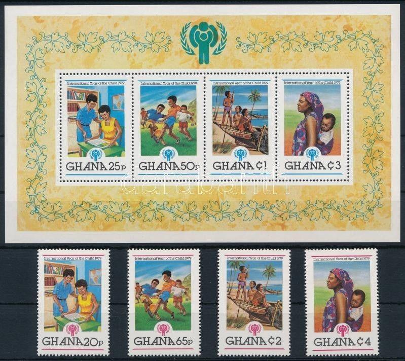 Ghana stamp International Children's Year set + block MNH 1980 WS220800